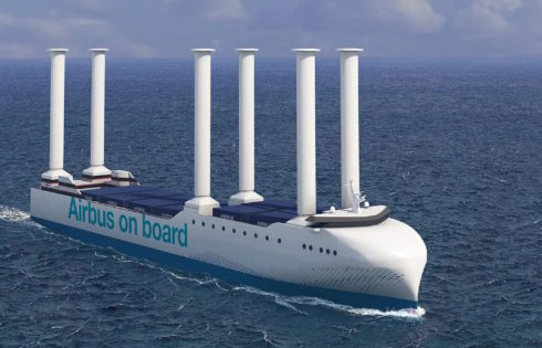 Η Airbus ανακοίνωσε νέο στόλο πλοίων (!) με κυλινδρικά “πανιά”, χαμηλών εκπομπών άνθρακα
